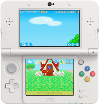 3DS Theme - Nintendo Badge Arcade - Animal Crossing Village Square.png