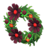 chic cosmos wreath