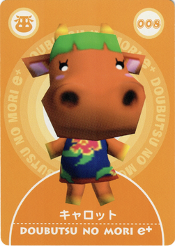 Doubutsu no Mori Card-e+ 1-008 (Carrot).png