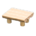 Log dining table's White wood variant