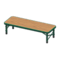 Outdoor Bench (Green - Dark Wood) NH Icon.png