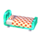 Polka-Dot Bed (Emerald - Red and White) NL Model.png