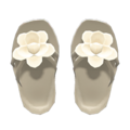 Flower Sandals (White) NH Icon.png