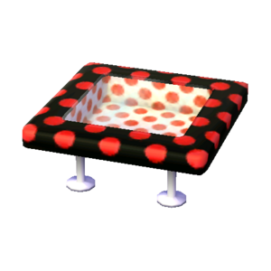 Polka-Dot Table (Pop Black - Red and White) NL Model.png