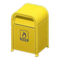 Steel Trash Can (Yellow - Flammable Garbage) NH Icon.png