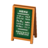 Menu chalkboard
