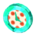 Polka-dot clock's emerald variant