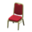 Reception chair's Red variant