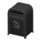 Steel Trash Can (Black - Nonflammable Garbage) NH Icon.png