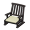 Artful Chair (Black - White) NH Icon.png