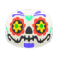 candy-skull mask