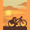 The Sunset photo pattern for the framed photo.