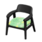 Nordic Chair (Black - Leaves) NH Icon.png