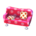 Polka-dot sofa's Peach pink variant
