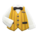 Shirt with striped vest's Mustard variant