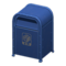 Steel Trash Can (Blue - Newspapers & Magazines) NH Icon.png