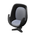 Artsy Chair (Black - Gray) NH Icon.png