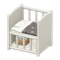 Baby Bed (White - Black) NH Icon.png