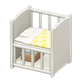 Baby Bed (White - Yellow) NH Icon.png