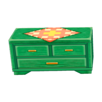 Green dresser