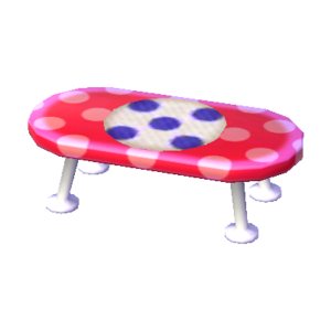 Polka-Dot Low Table (Peach Pink - Grape Violet) NL Model.png