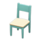 Simple Chair (Blue - White) NH Icon.png