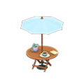 Bistro Table (Natural Wood - Light Blue) NH Icon.png
