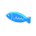 Fish doorplate's Light blue variant