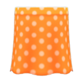 Long Polka Skirt (Orange) NH Icon.png