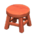 Wooden stool's Cherry wood variant