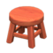 Wooden Stool (Cherry Wood - None) NH Icon.png