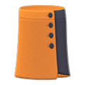 Buttoned Wraparound Skirt (Orange) NH Storage Icon.png