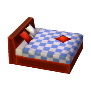 Modern Bed (Red Tone - Blue Plaid) NL Model.png