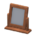 Wooden Table Mirror's Dark Wood variant