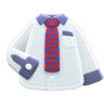 Work Shirt (Red-Striped Necktie) NH Icon.png
