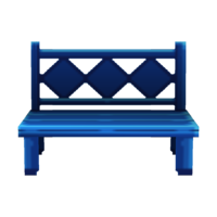 Blue bench