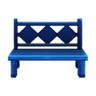 blue bench