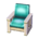 Ranch armchair's White variant