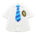 Short-sleeved uniform top's Blue Necktie variant