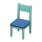 Simple Chair (Blue - Blue) NH Icon.png