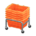 Stacked shopping baskets's Orange variant