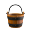 wooden bucket