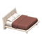 Artful Bed (White - Azuki Red) NH Icon.png