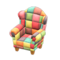 Patchwork Chair (Colorful) NH Icon.png