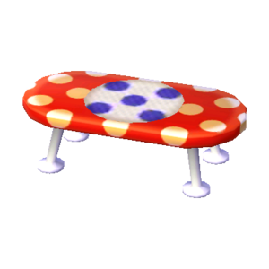 Polka-Dot Low Table (Red and White - Grape Violet) NL Model.png
