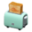 Pop-up toaster's Light blue variant