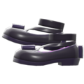 Shiny Bow Platform Shoes (Black) NH Icon.png