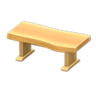 wood-plank table