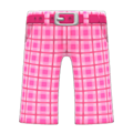 Checkered School Pants (Pink) NH Icon.png