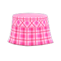 Checkered School Skirt (Pink) NH Storage Icon.png